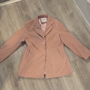 Pink Women's Pea Coat
